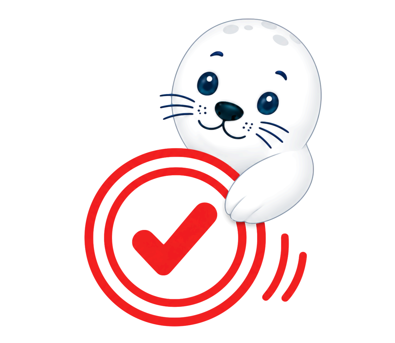 Brand illustration of a stamp as a reusable resource